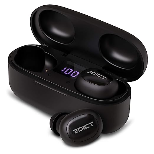 EDICT ETWS01 Bluetooth Truly Wireless in Ear Earbuds with Mic (Black) EDICT ETWS01 Bluetooth Truly Wireless in Ear Earbuds with Mic (Black)